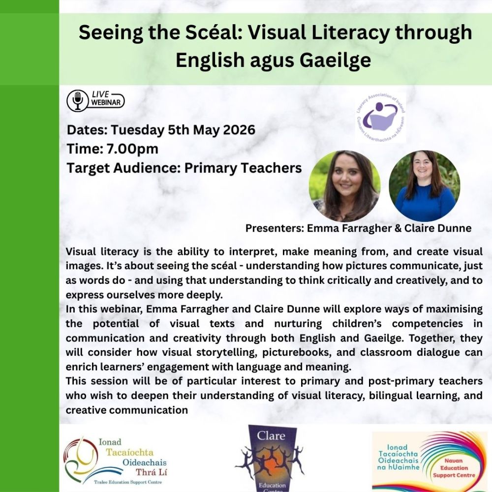 SP26-100 LAI- Seeing the Scéal: Visual Literacy through English agus Gaeilge 